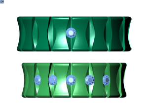 ring set 6 Modelo 3D