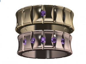 ring set 6 Modelo 3D