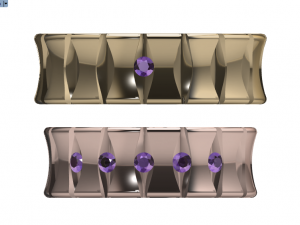 ring set 6 Modelo 3D