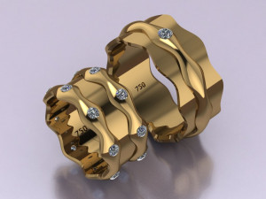 ring set 8 3D 模型