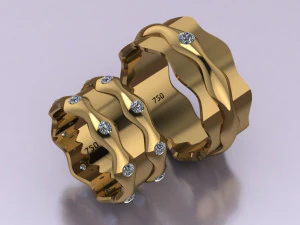 ring set 8 3D Model