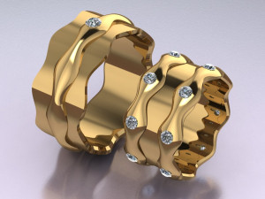 ring set 8 3D 模型