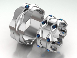 ring set 8 3D 模型