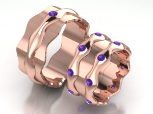 ring set 8 3D 模型