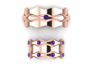 ring set 8 3D 模型