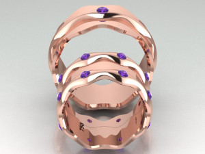 ring set 8 3D 模型