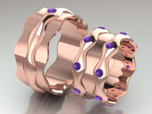 ring set 8 3D 模型