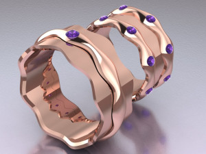 ring set 8 3D 模型