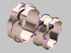 ring set 8 3D 模型