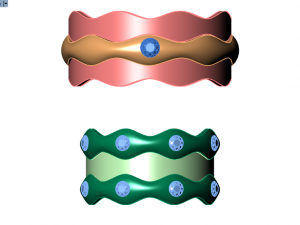 ring set 8 3D 模型