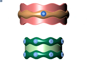 ring set 8 3D Model