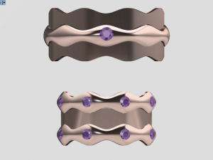 ring set 8 3D 模型