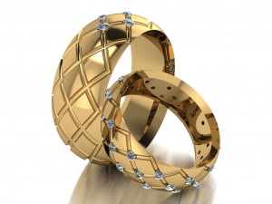 ring set 10 Modèle 3D
