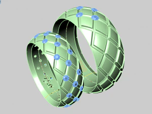 ring set 10 3D Model