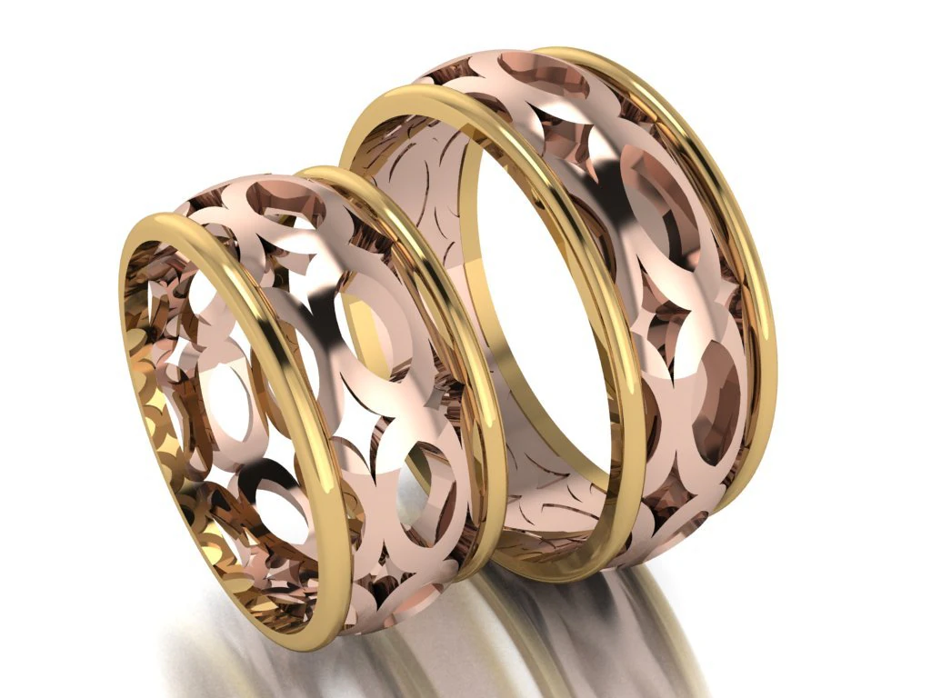 ring set 11 3D Model .c4d .max .obj .3ds .fbx .stl .blend 