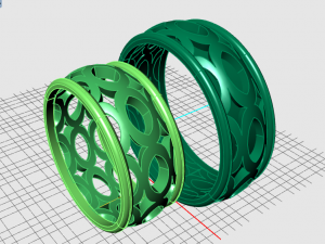 ring set 11 Modelo 3D