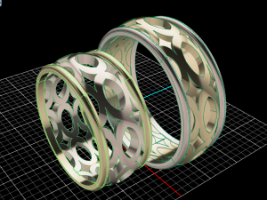 ring set 11 Modelo 3D