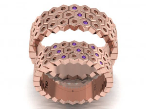ring set 12 3D Model