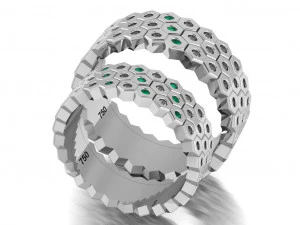 ring set 12 3D Model