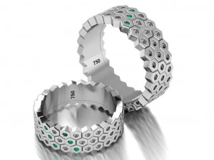 ring set 12 3D Model