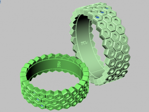 ring set 12 3D 模型