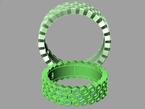 ring set 12 3D Model