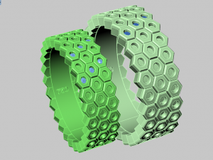 ring set 12 3D 模型