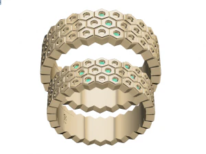 ring set 12 3D Model
