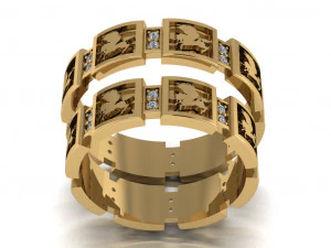 रिंग सेट 14 3D मॉडल