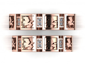 ring set 14 Modelo 3D