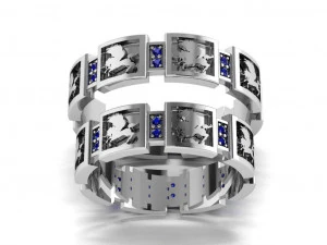 रिंग सेट 14 3D मॉडल