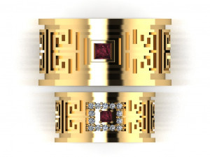 ring set 15 3D Model