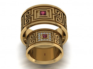 ring set 15 3D Model