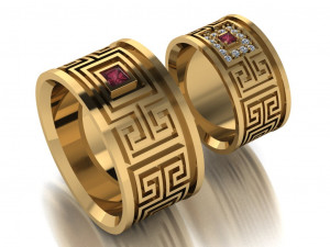 ring set 15 3D Model