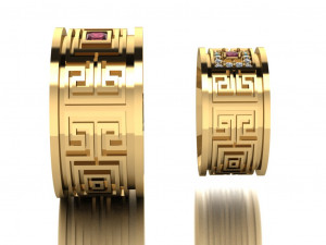 ring set 15 3D Model