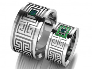 ring set 15 3D Model