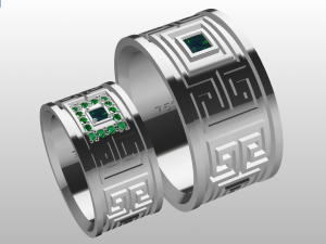 ring set 15 3D Model