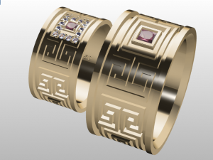 ring set 15 3D Model