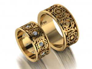 ring set 16 3D Model