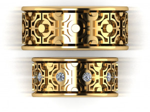 ring set 16 3D Model