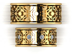 ring set 16 3D Model