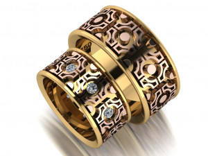 ring set 16 3D Model