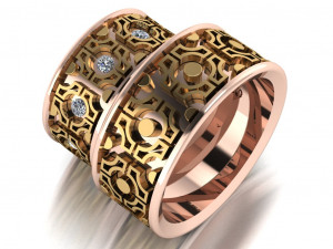 ring set 16 3D Model