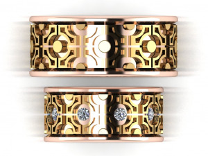 ring set 16 3D Model