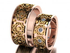 ring set 16 3D Model
