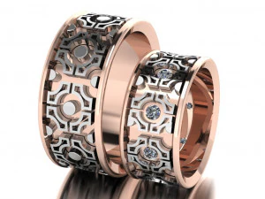 ring set 16 3D Model