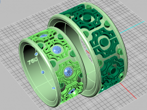 ring set 16 3D Model
