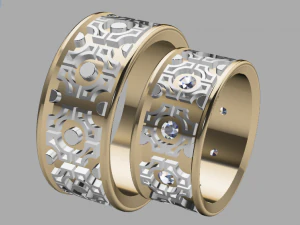 ring set 16 3D Model
