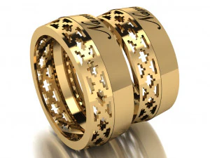 ring set 17 3D Model