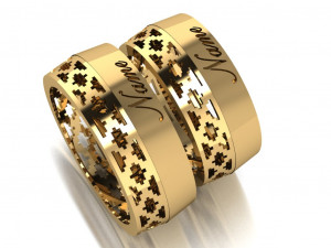 ring set 17 Model 3D